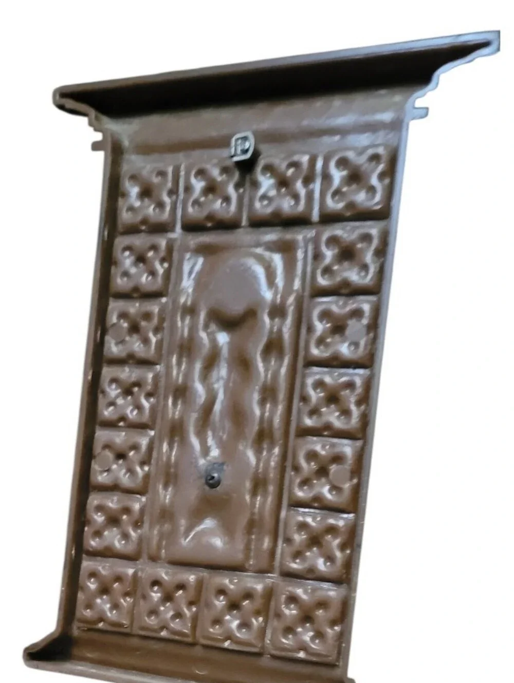 Black/Brown Decorative Wall Sconce Pair with Curved Arch Valance
